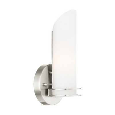 Livex Lighting Pelham 1 - Light Vanity in  Brushed Nickel