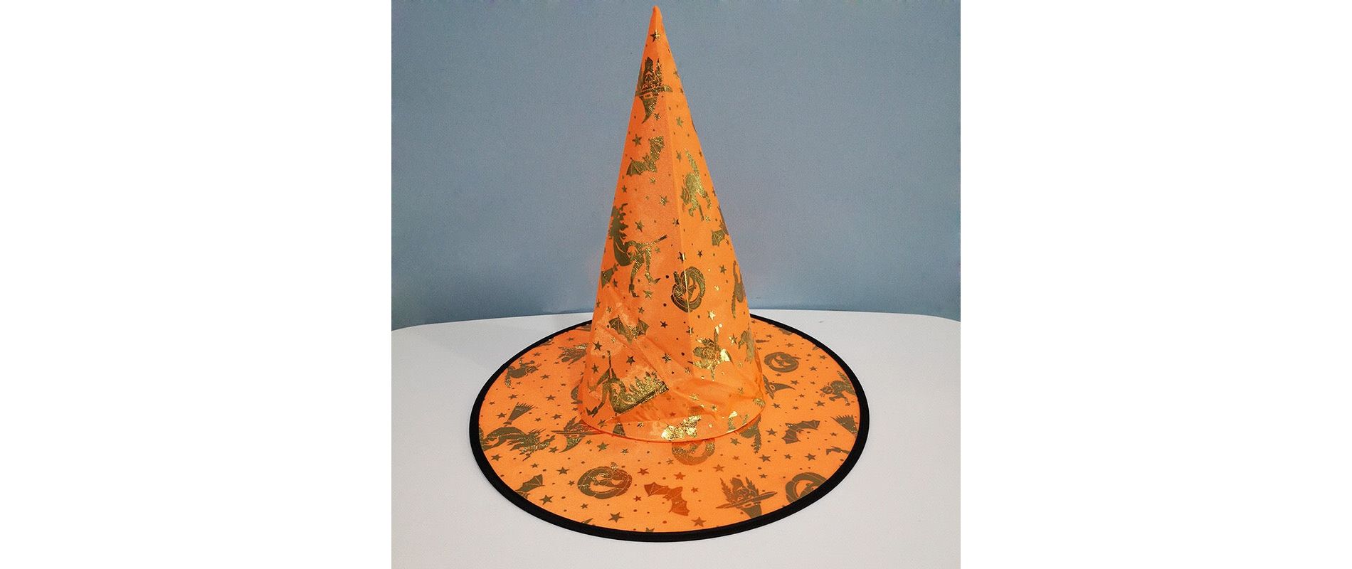 MyKids-USA Halloween Bronzed Witch Hats Masquerade Dress Up Decoration