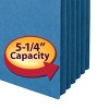 Smead File Pocket, Straight-Cut Tab, 5-1/4" Expansion, Letter Size, Blue, 10 per Box (73235) - 2 of 4