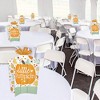 Big Dot of Happiness Little Pumpkin - Table Decorations - Fall Birthday Party or Baby Shower Fold and Flare Centerpieces - 10 Count - 2 of 4