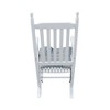 wooden porch rocker chair WHITE, without mat - 4 of 4