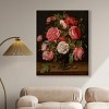 Art Remedy Jacob van Hulsdonck - Roses in a Glass Vase Vintage Classic Roses Wall Art Framed - 2 of 4