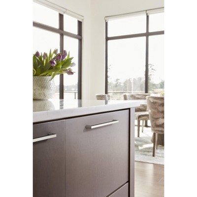 Modern Polished Nickel 10-1/16 inch Cabinet Bar Pull