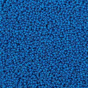 John Bead Czech Glass Seed Beads 11/0 (23g Vial), Terra Intensive Blue Matte - 1 of 1