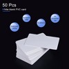 Unique Bargains Waterproof ID Badge Printer Blank Plastic Cards 50 Pcs - 2 of 3