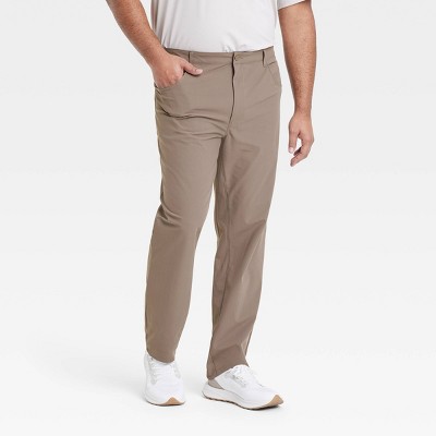 Men's Big 5-Pocket Golf Pants - All In Motion™ Dark Brown 34x34