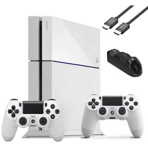 Sony Original Playstation 4 White 500gb Console 2 Controller With ...