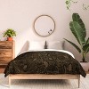 Deny Designs 3pc Full/Queen Iveta Abolina Mushrooms Dark Brown Comforter Bedding Set - 3 of 3