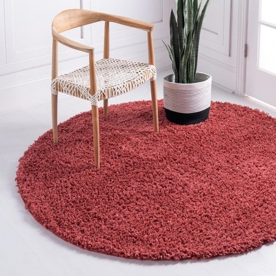 Unique Loom Davos Shag Solid Indoor Woven Area Rug