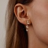 14K Gold Plated Butterfly Dangle Earrings for Women - Dainty, Trendy, CZ Drop Earrings - Simple Long Dangling Jewelry - 3 of 4