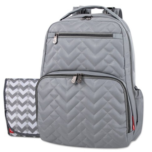 Fisher-Price Quilted Morgan Backpack - Gray