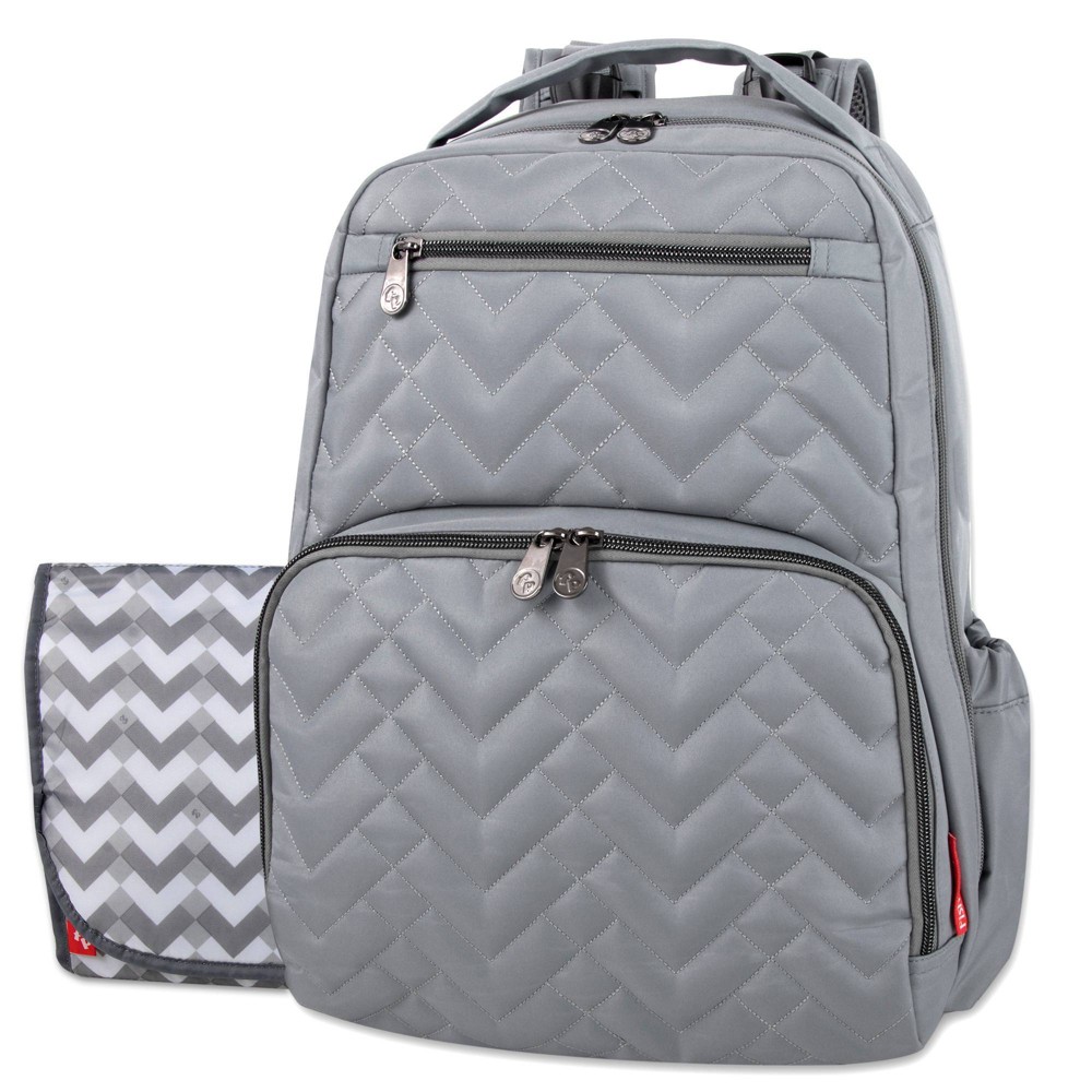 UPC 886252290211 product image for Fisher-Price Quilted Morgan Backpack - Gray | upcitemdb.com