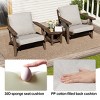 Pellebant Patio Chair Cushions Waterproof for Outdoor Furniture with Removable Cover Deep Seat & Back Cushion - 4 of 4