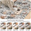 Area Rug for Living Room, Vintage Abstract Washable Rug with Non-Slip Backing, Soft Living Room and Bedroom Carpet - 4 of 4