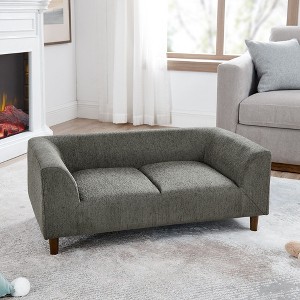 CAVINAS Sofas for Living Room with Armrests, Modern Rectangular Loveseat Sofa, Small Loveseat for Small Spaces, Living Room - 1 of 4