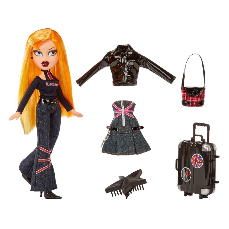 Bratz Pretty N Punk Cloe Fashion Doll with 2 Outfits and Suitcase, 3 of 9
