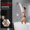 SUMERAIN Tub and Shower Faucet Set 6 Spray Settings Rain Showerhead, Chrome Tub and Shower Trim Kit - 2 of 4