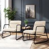 Dovelina Upholstered Metal Armchair Accent Chair - 2 of 4
