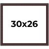 PosterPalooza | Linear Brown Picture Frame - UV Acrylic, Backing Board, Hanging Hardware Included - 2 of 4
