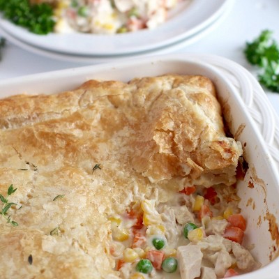 Let's Dish! Frozen Family Style Chicken Pot Pie - 30oz