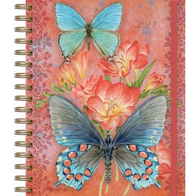 2022 File-It Planner 12 Month Spiral 7.75"x9.5" Butterflies - Well St. by Lang