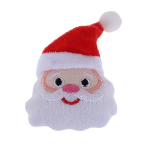 Unique Bargains Christmas Brooches Santa Claus Plush Red White 1Pcs - 1 of 4