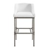 Dillon Metal Barstool Textured Silver/White: Stain Resistant Upholstery - Hillsdale Furniture - 4 of 4