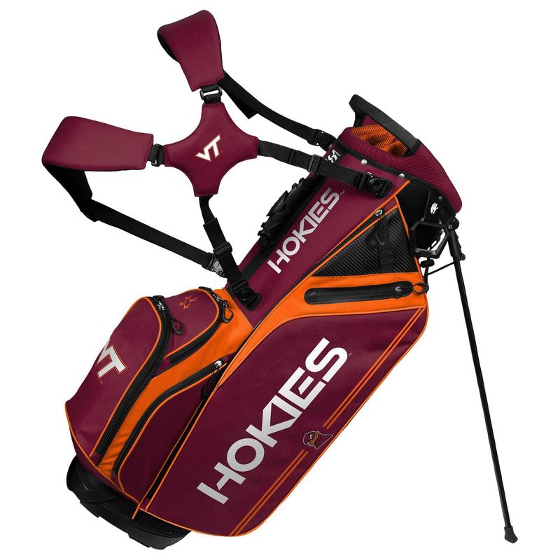 NCAA Virginia Tech Hokies Team Effort Caddie Golf Bag, 1 of 4