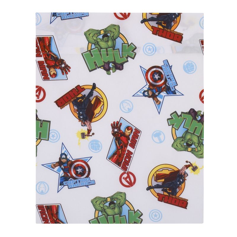 Marvel The Avengers I Am A Hero Blue, Green, Red, and Yellow 4 Piece Toddler Bed Set, 4 of 7