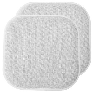Alexis Memory Foam No Slip Back 16" x 16" Chair Pad Cushion by Sweet Home Collection® - 1 of 4