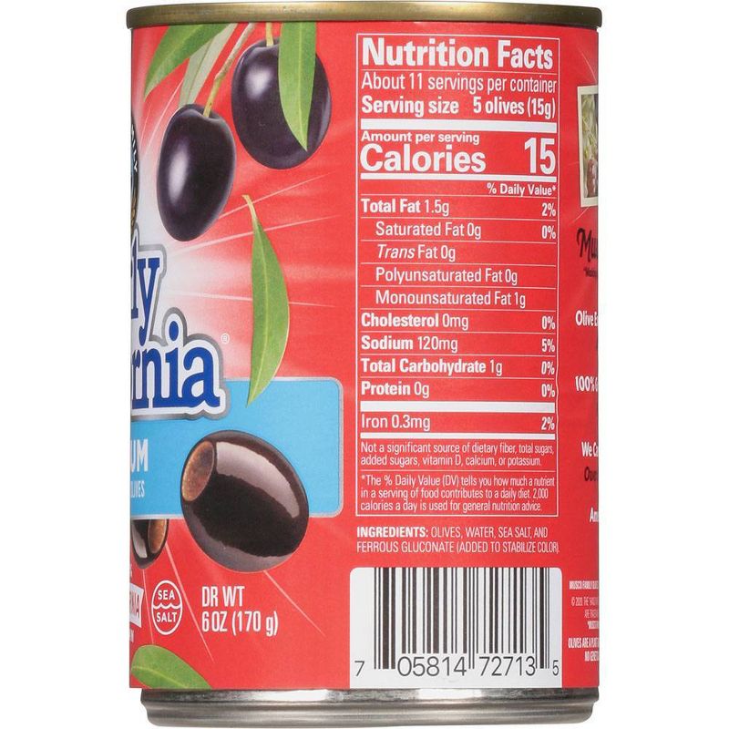 Early California Medium Pitted Ripe Olives - 6oz, 5 of 8