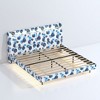 CAVINAS King Size Floating Bed Frame with LED Light and Charging Station, Upholstered Platform Bed Frame with Headboard & Hidden Storage Space - 3 of 4