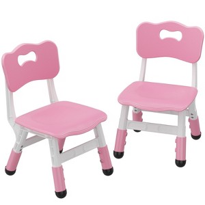 Whizmax Kids Chair, 3 Level Height Adjustable Kid Chair, Plastic Toddler Chairs for Children Boys Girls Age 2-8 Home Classroom Nursery Use(2 Pack) - 1 of 4