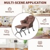 Comfy Lazy Chair with Ottoman, Ergonomic Reading Chair with Armrests, Modern Accent Chair - 4 of 4