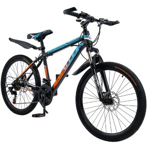 Topteng 24/26/27.5/29" Mountain Bike Spoke Wheel for Adults with Fender - 1 of 4