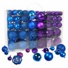 R N' Ds Shatterproof Christmas Ornament Balls - Blue and Purple - 100 Pack - 3 of 3