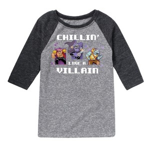 Boys' - Teenage Mutant Ninja Turtles - Chillin Like A Villain Raglan Graphic T-Shirt - 1 of 4