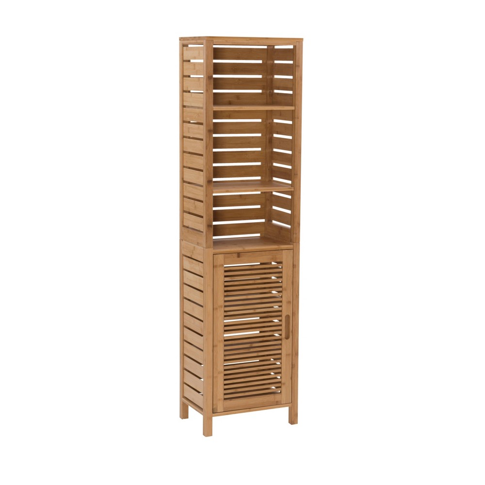 Photos - Wardrobe Linon Bracken Tall Cabinet Natural  