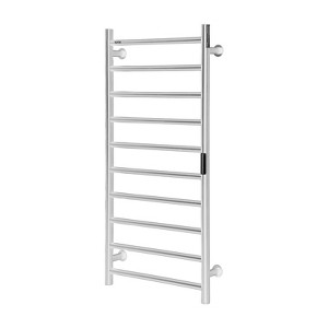 VEVOR 10 Bars Towel Warmer Rack, Wall Mounted Heated Towel Rack for Bathroom, IPX5 Waterpoof Towel Heater Rack with Timer & Display Screen, Silver - 1 of 4