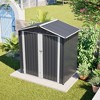 ORRD 6x4 FT Metal Outdoor Storage Shed, Lockable Waterproof Garden Tool Shed for Backyard & Patio - 2 of 4