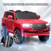 Kids Ride On Car, Licensed Toyota Land Cruiser with Remote Control, 12V7AH Battery Powered, 2 Motors, 3 Speeds, Music, Horn, LED Lights - 4 of 4