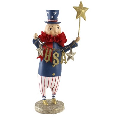 Heather Myers 9.5" Patriotic Sam Usa Red White And Blue  -  Decorative Figurines