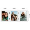 Americanflat Hinged 3 Photo Frame in White MDF - Desk Photo Frame for 5X7" Photos - Tri Folding Picture Frame For Desk - 2 of 4