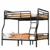 Sapphtopaz Twin XL over Twin XL Bunk Bed with Ladder & Safety Guardrails, Multifunctional Detachable Metal Bunkbed for Teens & Adults, Noise-Reduced - 4 of 4