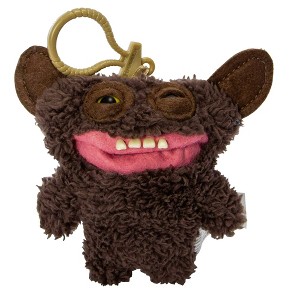 Fuggler Plush Clip-On Keyring - Grin Grin, Brown - 1 of 4