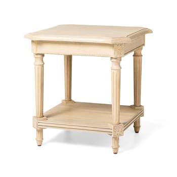 Maven Lane Pullman Traditional Square Wooden Side Table