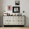 Bella Depot 59.84" 4 Doors Vintage Sideboard Freestanding Floor Cabinet - 4 of 4
