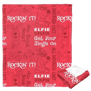Warner Bros. Scooby-Doo Get Your Jingle On Silk Touch Throw Blanket 50x60 Inches - 1 of 4