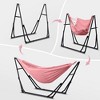 Ainfox 2 in 1 Portable Hammock Bed and Swinging Chair with Collapsible Steel Stand  With Carrying Bag - 4 of 4
