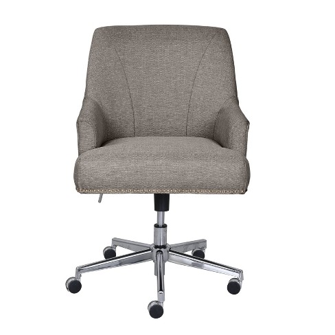 Serta Style Leighton Home Office Chair - Gray Bonded Leather